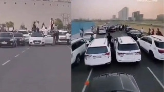 Lucknow Viral Video: Over 20 Cars Block Road Near Ekana Stadium To Celebrate Birthday, FIR Registered